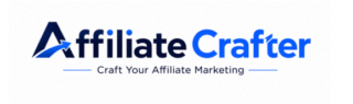 Logo for Affiliate Crafter featuring stylized text and a tagline about affiliate marketing.